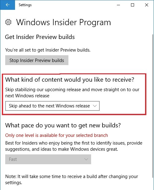 Windows Insiders will now be able to Skip Ahead to the next development
